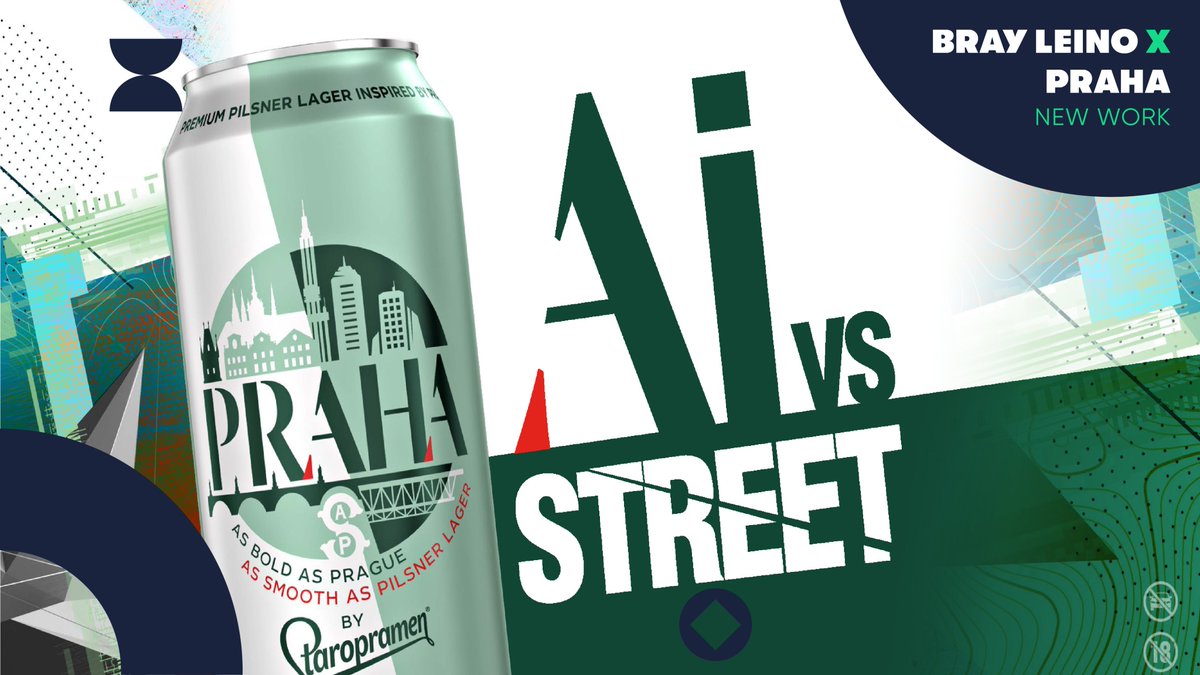 themissiongroup's tweet photo. MISSION Agency @brayleino have launched a revolutionary new campaign for @molsoncoors brand, Praha! Creating their own machine learning model the team fed in over 3000 examples of street art to create their very own AI street artist!
https://t.co/prQWXQduNy https://t.co/etQ5uCmYkO