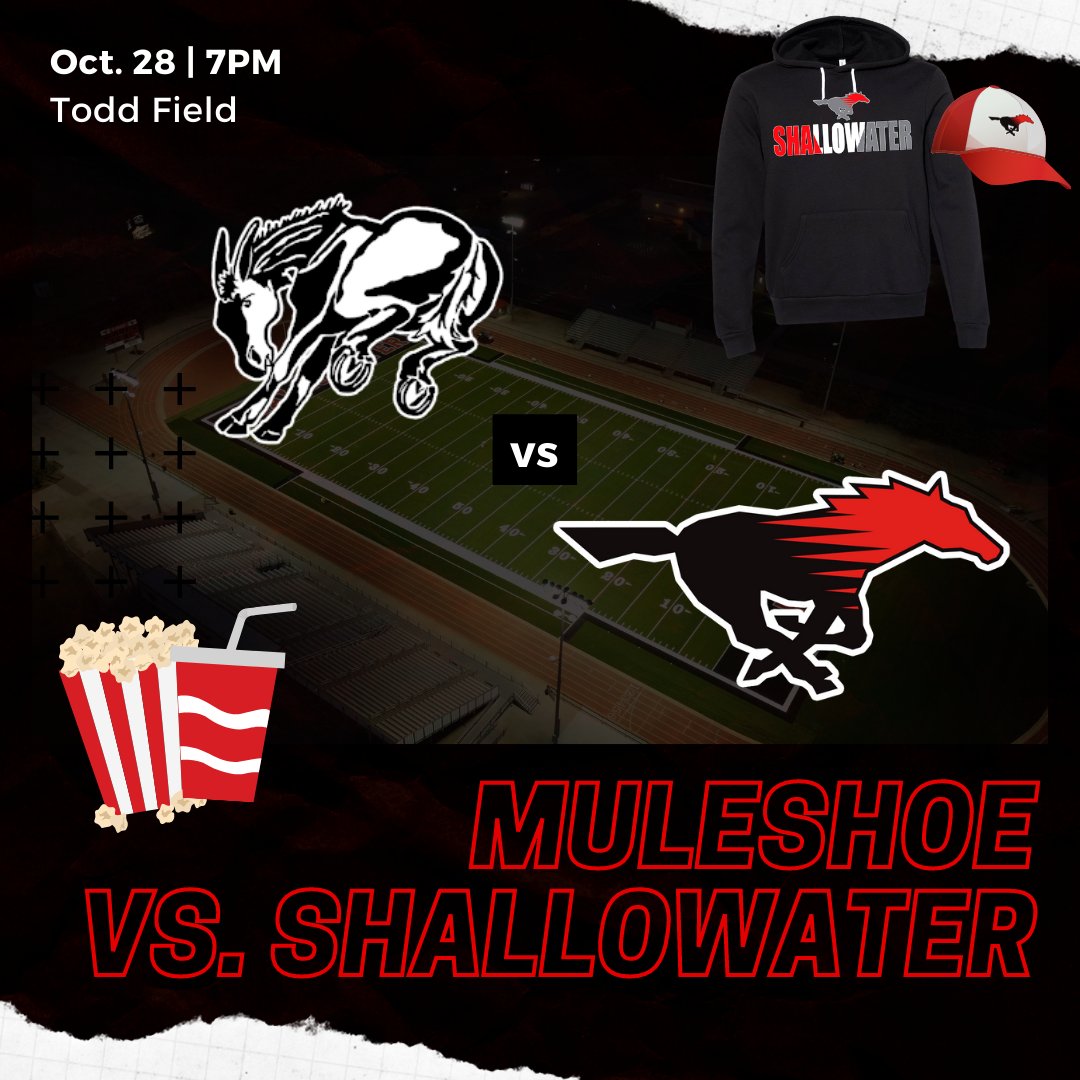 🏈🏈SABC Gameday Guide 🏈🏈
Programs: 6:00-6:40pm near the front gate. 
Stang Store:  5:30pm to 6:40pm and will re-open during halftime.  Come early to get your cold weather gear!
Concession Stand:  Opens at 6:15pm. 
Jr. Mustangs:  Drop off is at 6:35pm at the north end zone.