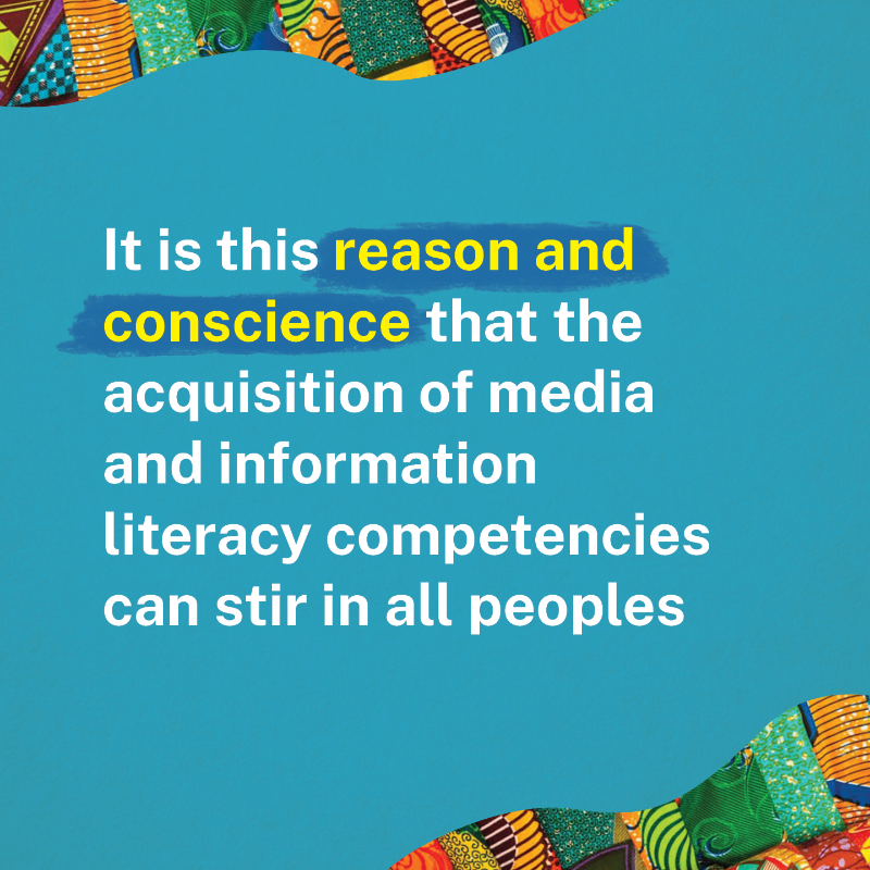 UNESCO's tweet photo. Now more than ever as the world is facing war and inequalities.

We call for reason.
We call for trust.
We call for #MediaAndInfoLiteracy for All.

Peace is a right for every man and every women.

https://t.co/aU81K0652u #GlobalMILWeek