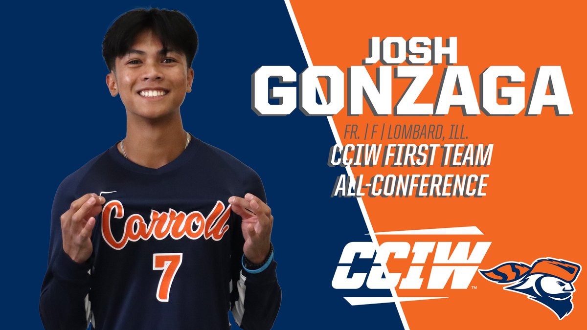 CU_msoccer's tweet photo. Josh Gonzaga and Marti Solanellas Vilella land on the CCIW Men's Soccer All-Conference list! Gonzaga is the program's first-ever CCIW first-team selection! 
#GoPios https://t.co/8c12oLsxyz
