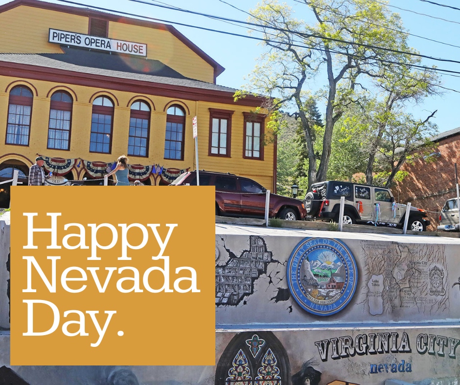 pipersopera's tweet photo. Happy Nevada Day!
Nevada Day commemorates Nevada's frontier legacy and its entry into the Union as the 36th state on October 31, 1864.
#PipersOperaHouse #NevadaDay https://t.co/O45UDqWlFn