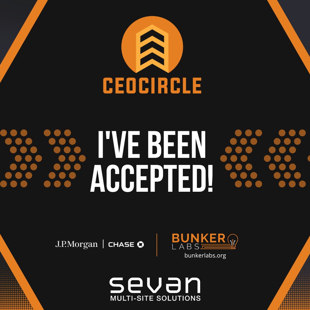 SevanSolutions's tweet photo. Our President & CEO, Jim Evans was selected to @TheBunkerLabs’ #CEOcircle program powered by @jpmorgan @Chase This is an incredible opportunity to help other veterans scale their businesses and meet successful veteran and military spouse entrepreneurs across the nation. https://t.co/YjiDTAWGrW