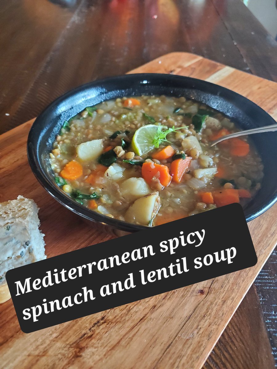 Katrina99763299's tweet photo. Lentils are just so easy to cook... and one of the cheapest sources of protein ..my new obsession #lentils #mediterraneansoup #cheapprotein #healthyrecipes  #vegan #nosoaklegumes https://t.co/8ymwcZI2vm