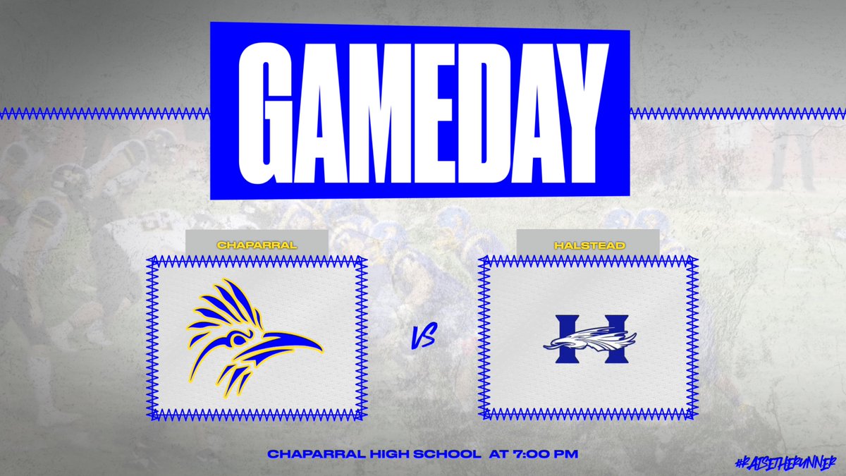 Roadrunner361's tweet photo. Playoffs start TONIGHT! Come out and support your Roadrunner football team as they take on Halstead. #raisetherunner https://t.co/tUokLpJTYp