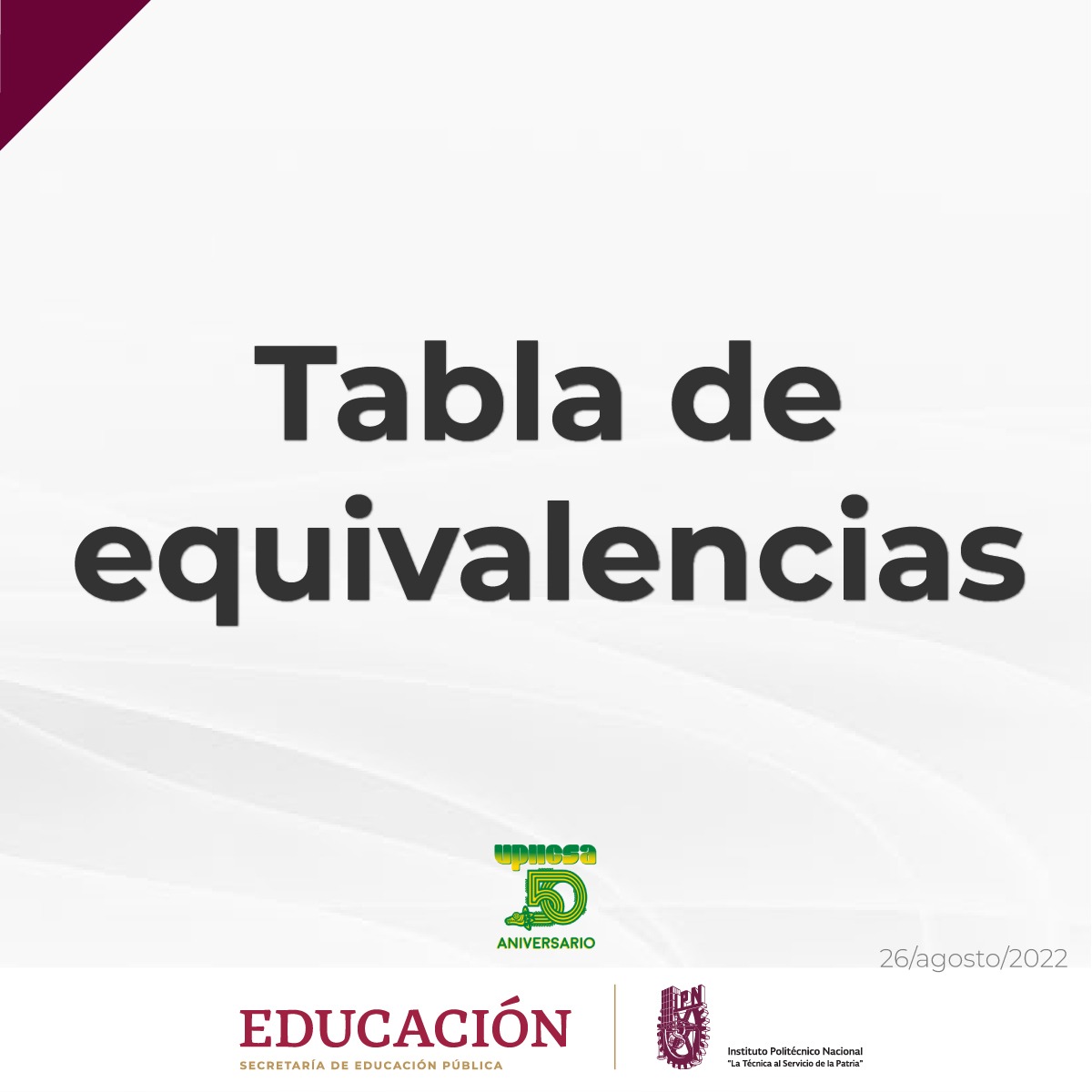 Noti_UPIICSA's tweet photo. Equivalencias de los programas académicos de la UPIICSA

https://t.co/Ku8rG9rKHs

#50aniversarioUPIICSA
#ComunidadUPIICSA
#UPIICSA https://t.co/uLvKOmRazN