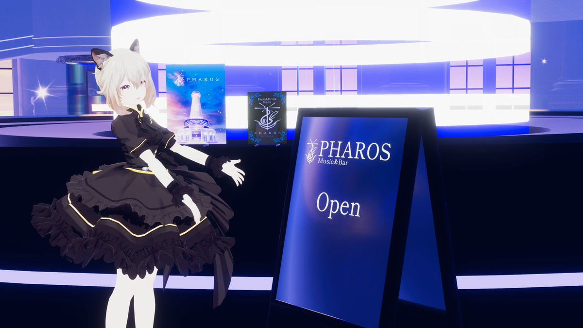 kazunayua's tweet photo. 今夜はPHAROS Music&Barへお邪魔させて頂きました!
YSS始め多彩な演者様達の演奏に浸りながら、ゆるやかな時間を過ごさせて頂きました。
*自撮りはアバターランクVerypoolなので出せずじまいのQuQuの新作。
#YSS_VRC
#PHAROS_VR
#VRChat https://t.co/pKPy62Ijxa