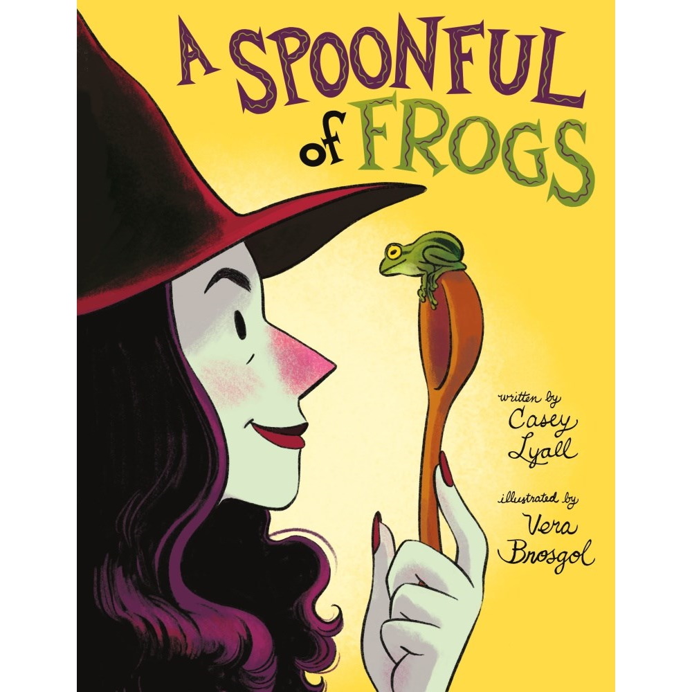 HornBook's tweet photo. On this final day of #13BooksofHalloween we're featuring #picturebook "A SPOONFUL OF FROGS" by @CKLyall; illus. by @verabee (@GreenwillowBook/@HarperChildrens) https://t.co/NOWRizK5Ob #HornBOO #13DaysofHalloween #kidlit https://t.co/cN5AzfaSqr