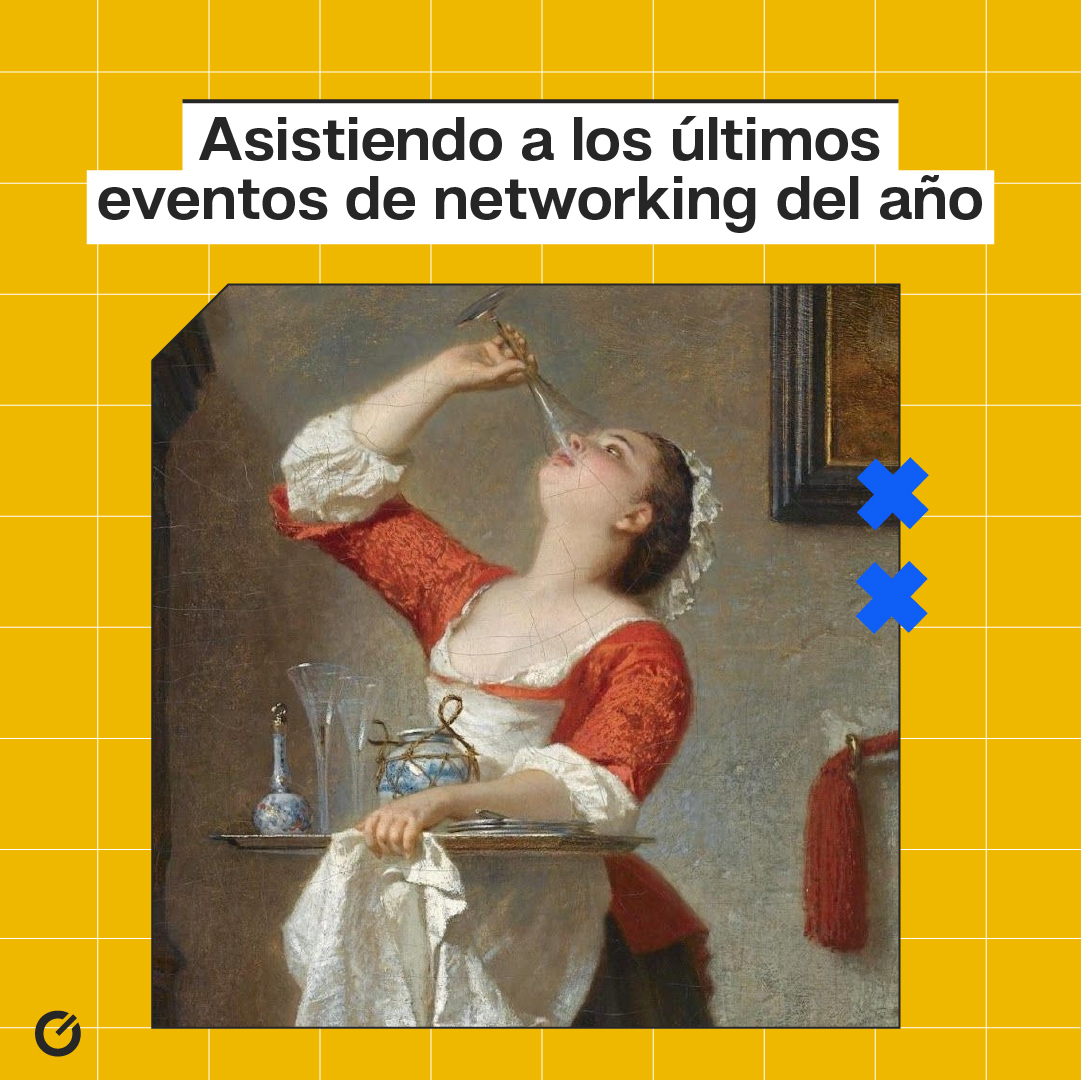 Últimos 2 meses del año🧟‍♀️ y llega:

⚽ El Mundial de Qatar
🍻Las cenas de fin de año con amigos y familia
🎄Navidad y Año Nuevo
💡los cortes de luz😅

🚀Y los últimos encuentros de networking

¿Cómo llegamos nosotros, los asistentes😂?