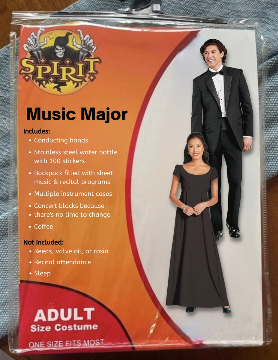 Halloween is Monday... do you have your costume ready? Here's a great last-minute idea! Concert blacks look great on everyone! 

#OKStateMusic #SpiritHalloween