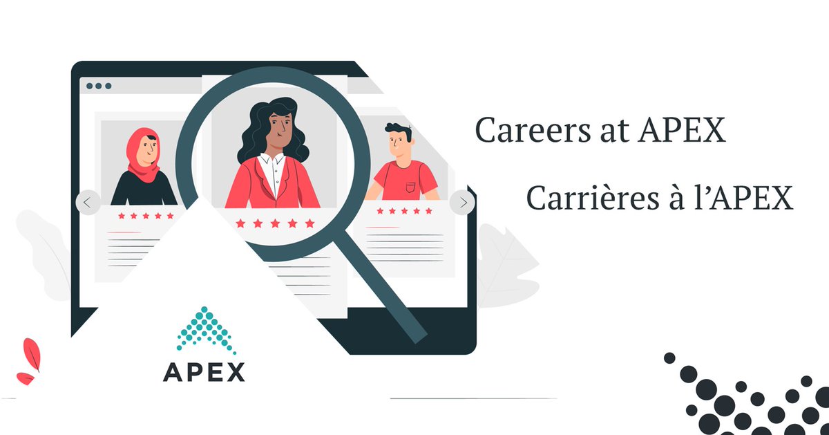 L’APEX souhaite embaucher un cadre supérieur ou un professionnel de niveau supérieur du groupe IT/ CS (IT/CS 4 ou 5) pour occuper le poste de cadre supérieur – dirigeant principal de l’information (DPI de l’APEX). Faites partie de notre equipe ! ow.ly/Qhjn50LnYtS