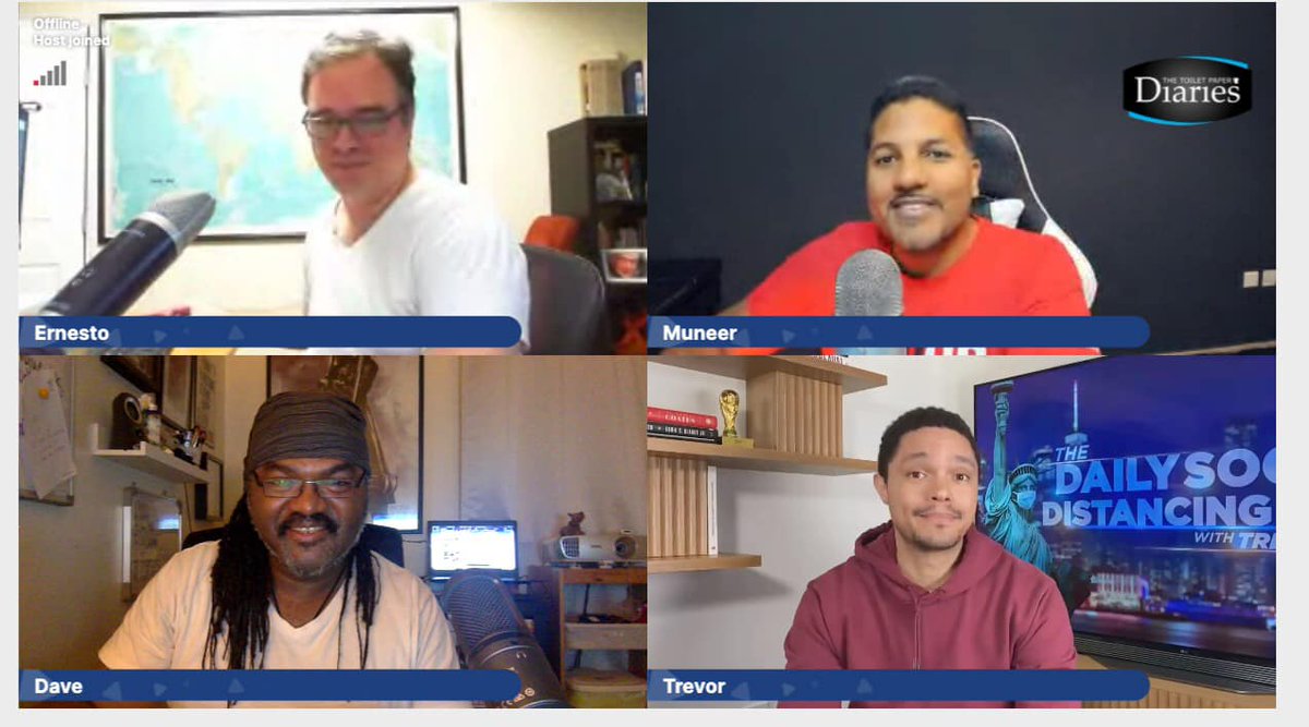 ernestoverdugo's tweet image. One of my favorite memories during the pandemic! #dailyshow #ernestoverdugo #podcast #toiletpaperdiaries