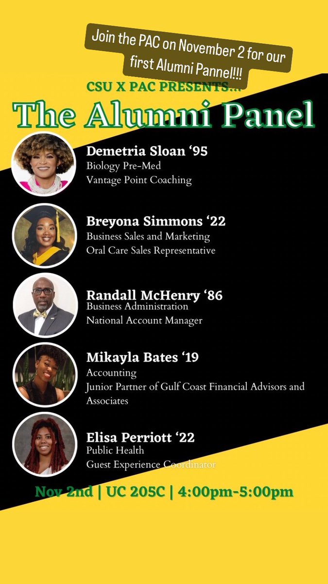 Nai__rose's tweet photo. Join the PAC next week for our first alumni panel!! Come here the many ways Xavier Graduates are successful post graduation! If you have any questions about post graduation don’t be afraid to ask!!

 Ps I heard there will be a few giveaways👀👀 https://t.co/qZP0auvfh8