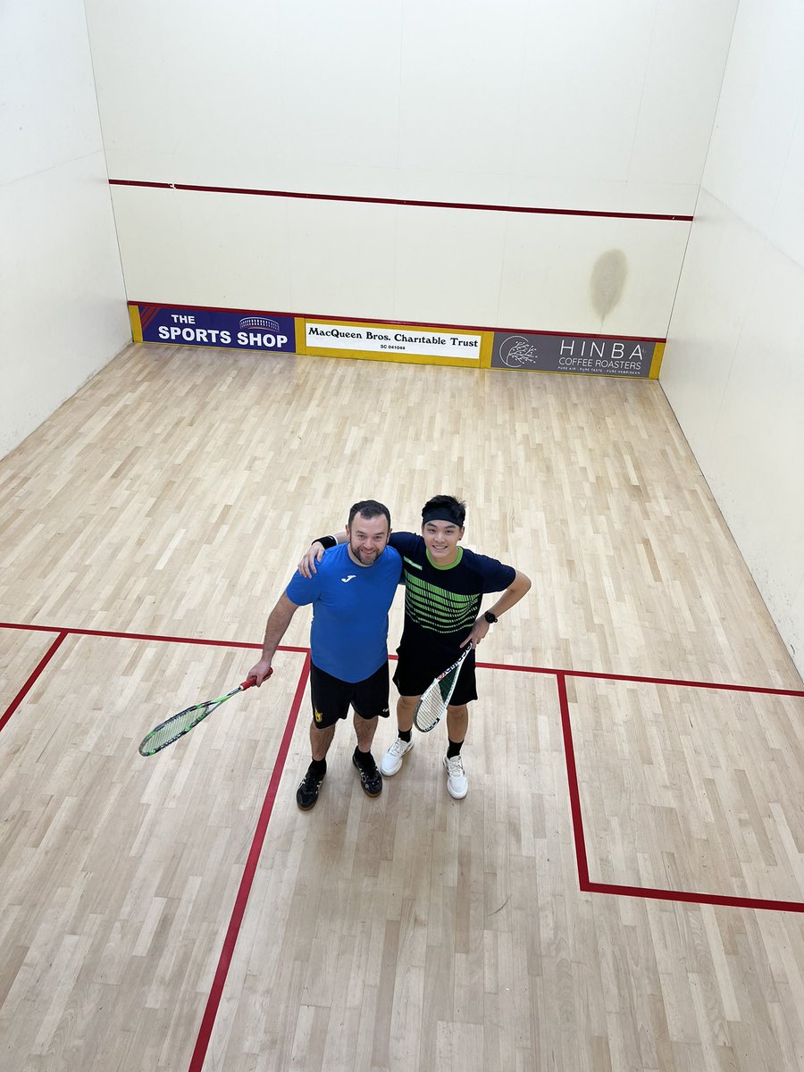 And we’re off  , first match of our PSA event.  Jit Wei Brandon Tan v Colin Carswell