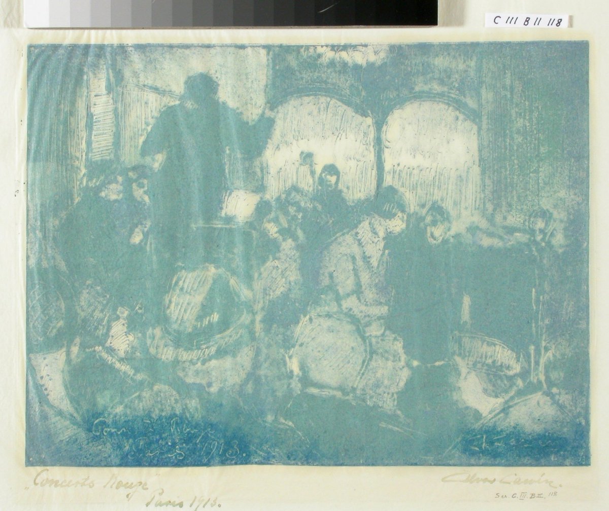 Alvar Cawén, 'Concerts rouge', 1913 #finnishnationalgallery #museumarchive kokoelmat.fng.fi/app?si=C+III+B…