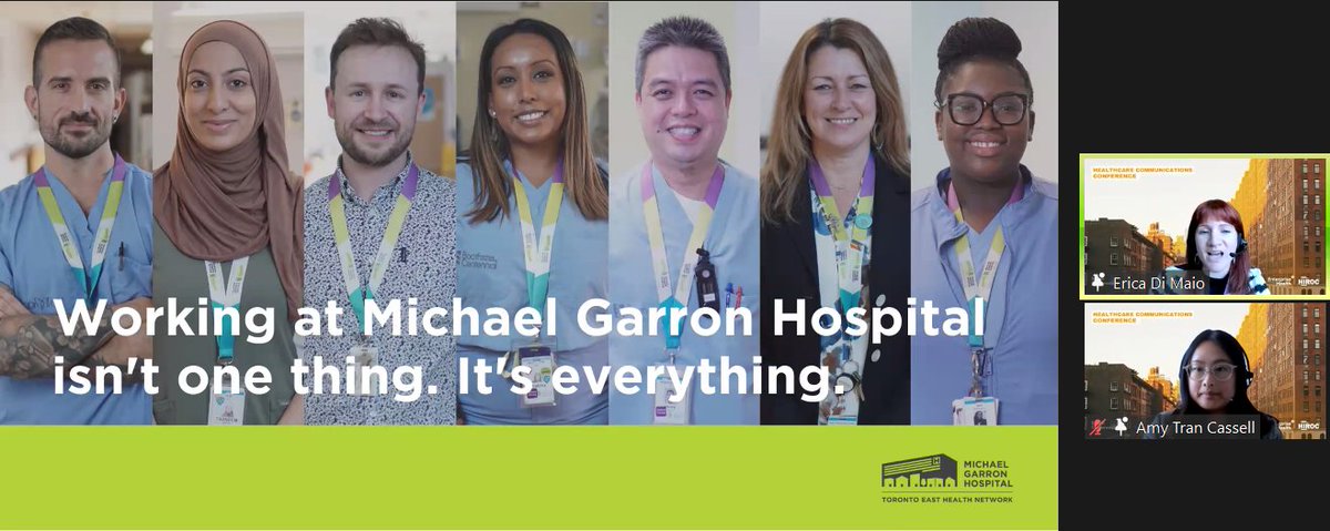 HIROC (@hirocgroup) on Twitter photo The team from <a href="/MGHToronto/">Michael Garron Hospital</a> provided a masterclass in creating an effective campaign to recruit staff at their org.
Thank you for sharing your story at the #communications in #healthcare conference. The team from <a href="/MGHToronto/">Michael Garron Hospital</a> provided a masterclass in creating an effective campaign to recruit staff at their org.
Thank you for sharing your story at the #communications in #healthcare conference.