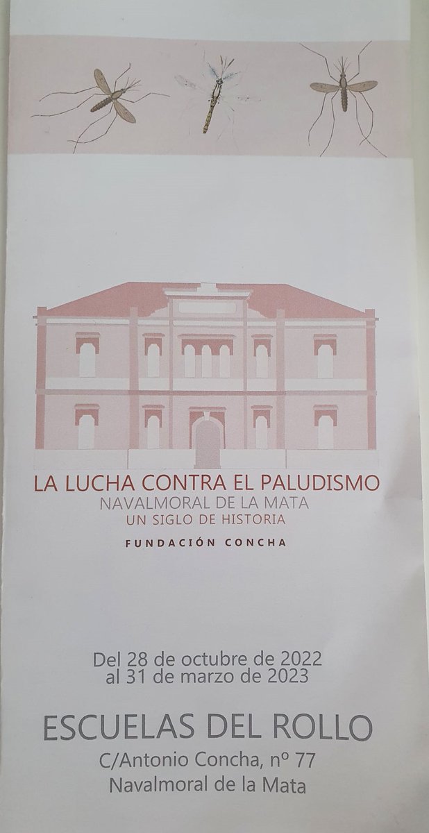 Colaboramos con la @FundacionConcha en la exposición 'La lucha contra el paludismo' que puede visitarse en las Escuelas Concha de Navalmoral de la Mata. La muestra pretende poner en valor el Instituto Antipalúdico de Navalmoral como centro internacional de lucha contra la malaria