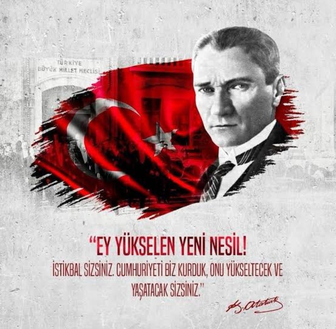 ELiSA03VS's tweet photo. Az zamanda çok ve büyük işler yaptık. Bu işlerin en büyüğü, temeli Türk kahramanlığı ve yüksek Türk kültürü olan Türkiye Cumhuriyeti'dir.
Mustafa Kemal ATATÜRK

#29EkimCumhuriyetBayramı 🇹🇷
#NeMutluTürkümDiyene 🇹🇷 https://t.co/ZvqRDRJ7gt