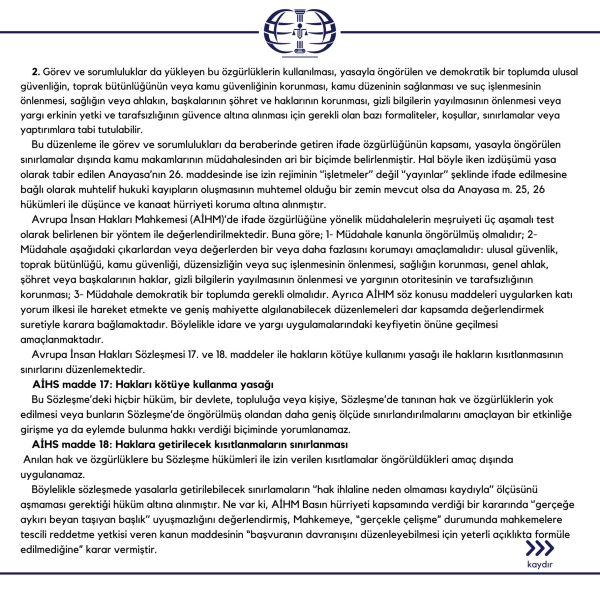 ilspgloball's tweet photo. 18.10.2022 TARİHİNDE YÜRÜRLÜĞE GİREN BASIN KANUNU İLE BAZI KANUNLARDA DEĞİŞİKLİK YAPILMASINA DAİR KANUNA İLİŞKİN DEĞERLENDİRME VE ELEŞTİRİLER.
#kanun #basınkanunu #basin #hukuk #adalet #selcukuniversitesi https://t.co/TGiZ9RVOLp