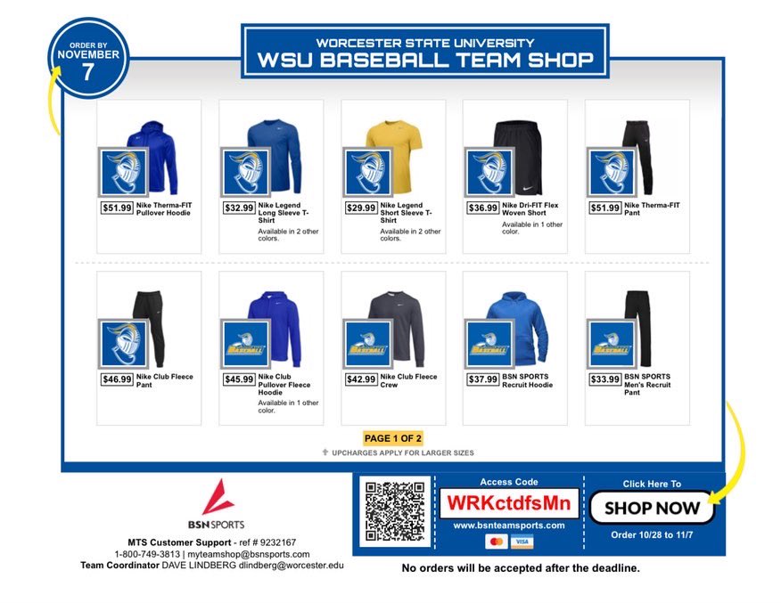 Worcester State University Baseball tweet media