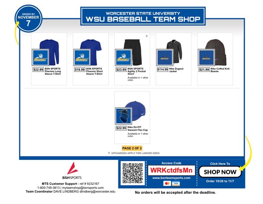 Worcester State University Baseball tweet media