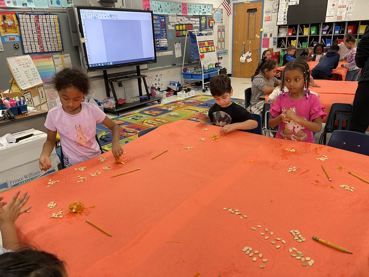 Today was pumpkin day!  It was all about pumpkins and how we could use them to read, write,investigate as well as do math.  It was a pum-tastic day! <a href="/SwansCreekES/">Swans Creek Elem</a>