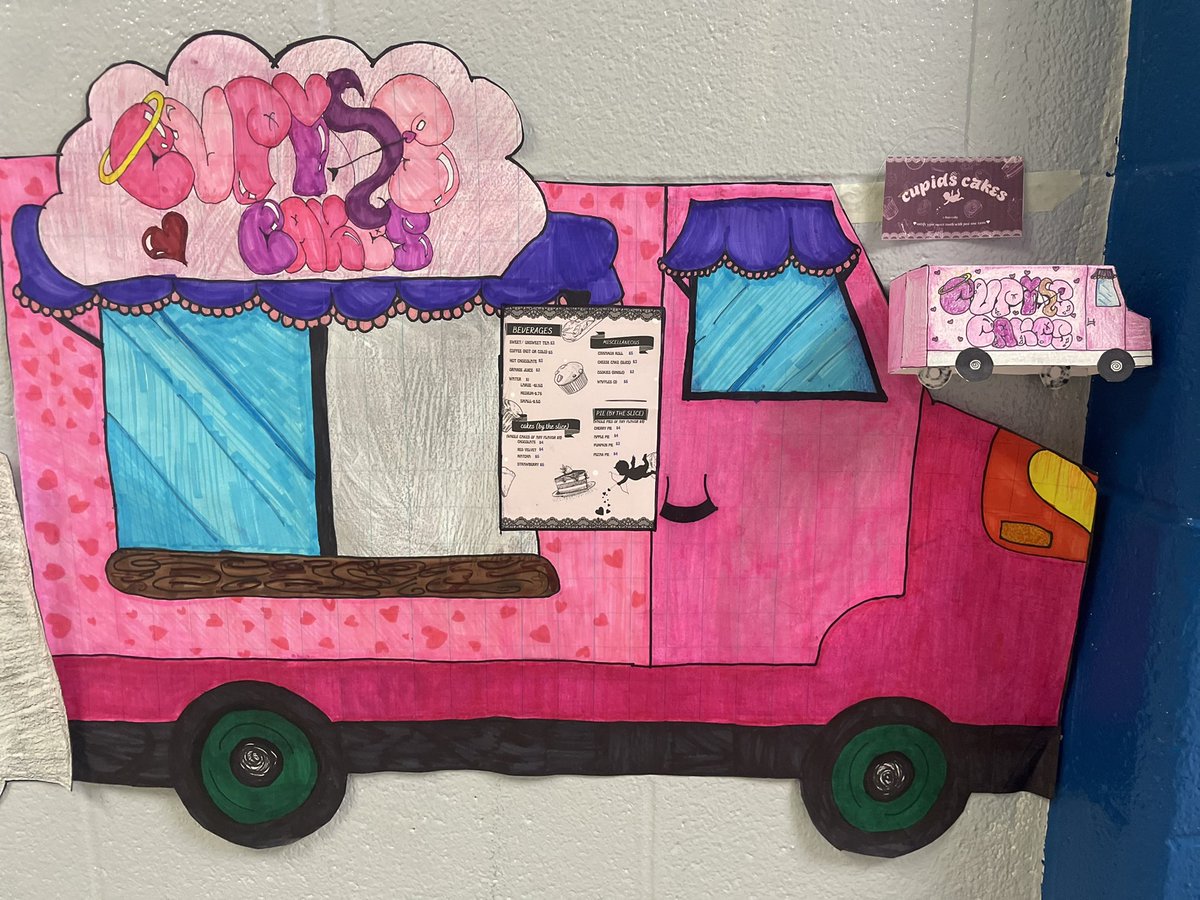 dbjoyner4's tweet photo. A/V Catch Up: Our Food Truck Businesses are complete! That wraps up our graphic design unit. Students created a logo, color scheme, business plan, card and menu to be showcased on their trucks. @SMSIWCS https://t.co/bxWyjVnZPG