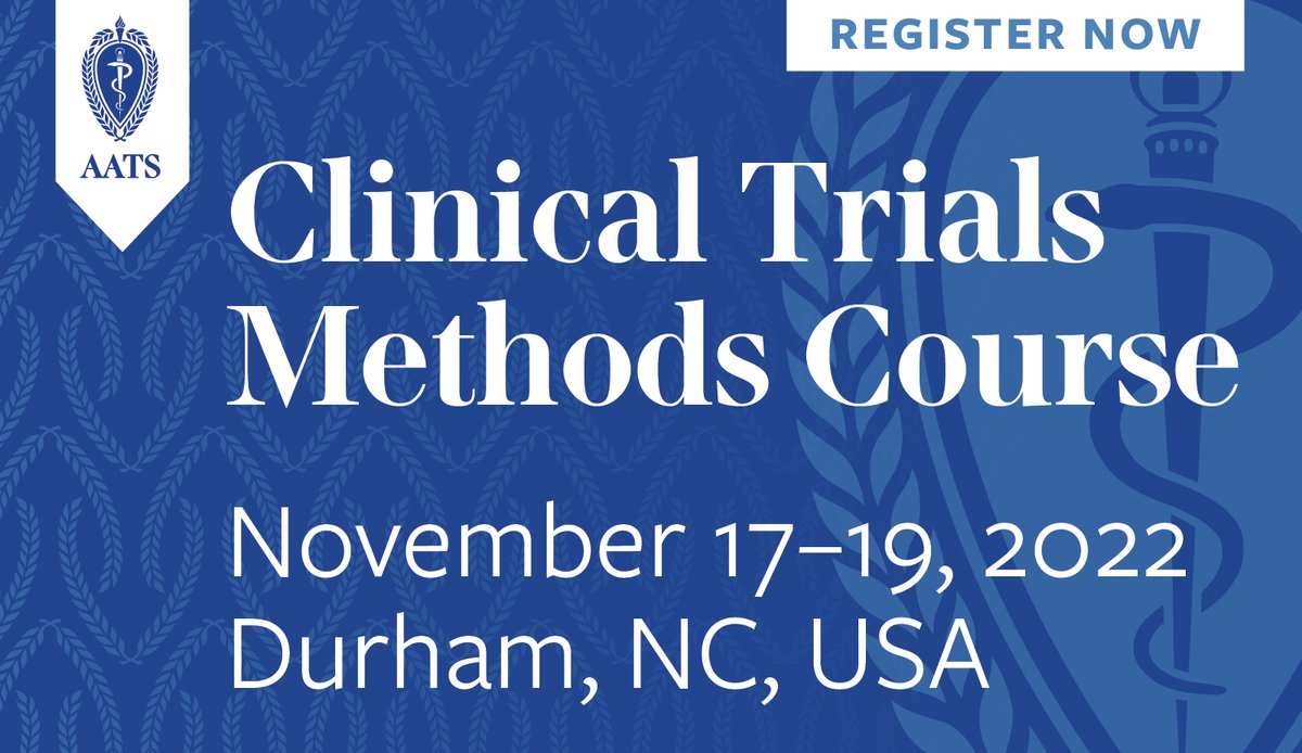 AATS (@aatshq) on Twitter photo Join the program directors of the AATS Clinical Trials Methods Course, David Harpole and <a href="/MarcoZenatiMD/">Dr Marco Zenati</a> for a unique hands-on learning experience. Work with the program directors and expert faculty to develop your ideas into a successful clinical trial. events.aats.org/clinicaltrials Join the program directors of the AATS Clinical Trials Methods Course, David Harpole and <a href="/MarcoZenatiMD/">Dr Marco Zenati</a> for a unique hands-on learning experience. Work with the program directors and expert faculty to develop your ideas into a successful clinical trial. events.aats.org/clinicaltrials
