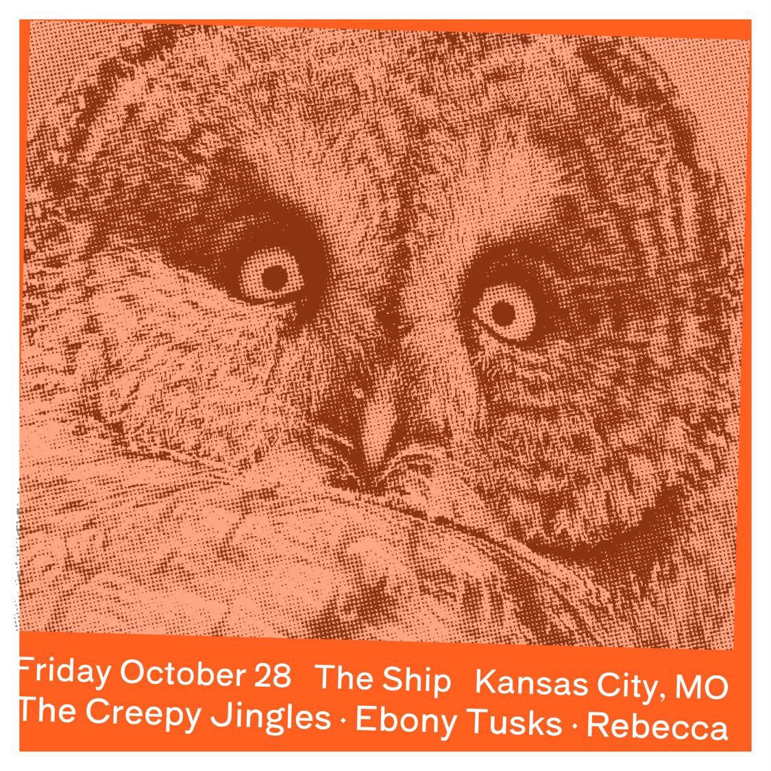 We will be playing our final show before taking holiday <a href="/theshipkc/">The Ship</a> with Rebecca and fantastic label mates @EBONYTUSKS doors at 9 show at 10. Be there let’s get silly