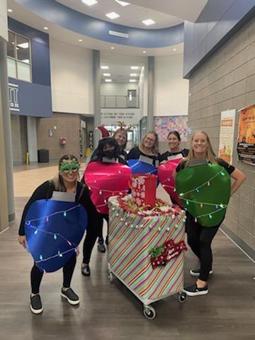 The “LIT” counseling team had a great day celebrating Merry Halloween! <a href="/PrincipalPaz/">Dr. David Paz</a> @AP_LaurenWhite <a href="/HaskettJH/">Haskett Junior High</a> #wearehaskett