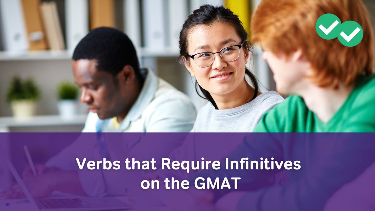 Some verbs require the infinitive, and the #GMAT expects you to know them. If you need help in this department, let's go through a couple of practice Sentence Correction problems exploring these idioms.
bit.ly/3qHvOfG