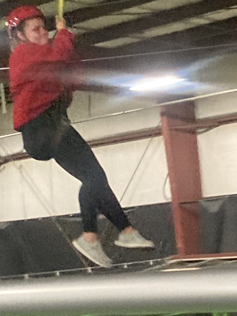 FfaPlattsburg's tweet photo. Zip lining, trampolines, &amp; laser tag!  They’ll sleep good tonight 😉 https://t.co/xFsaoXJIZF
