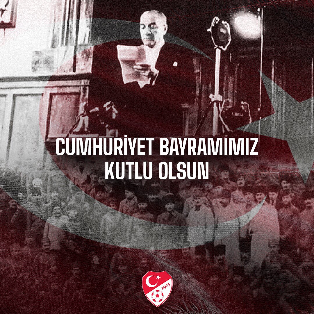 Cumhuriyetimizin 99. kuruluş yıl dönümünde, başta Gazi Mustafa Kemal Atatürk olmak üzere millî mücadelenin tüm kahramanlarını saygı ve minnetle anıyoruz. 29 Ekim Cumhuriyet Bayramımız kutlu olsun! 🇹🇷 #29EkimCumhuriyetBayramı