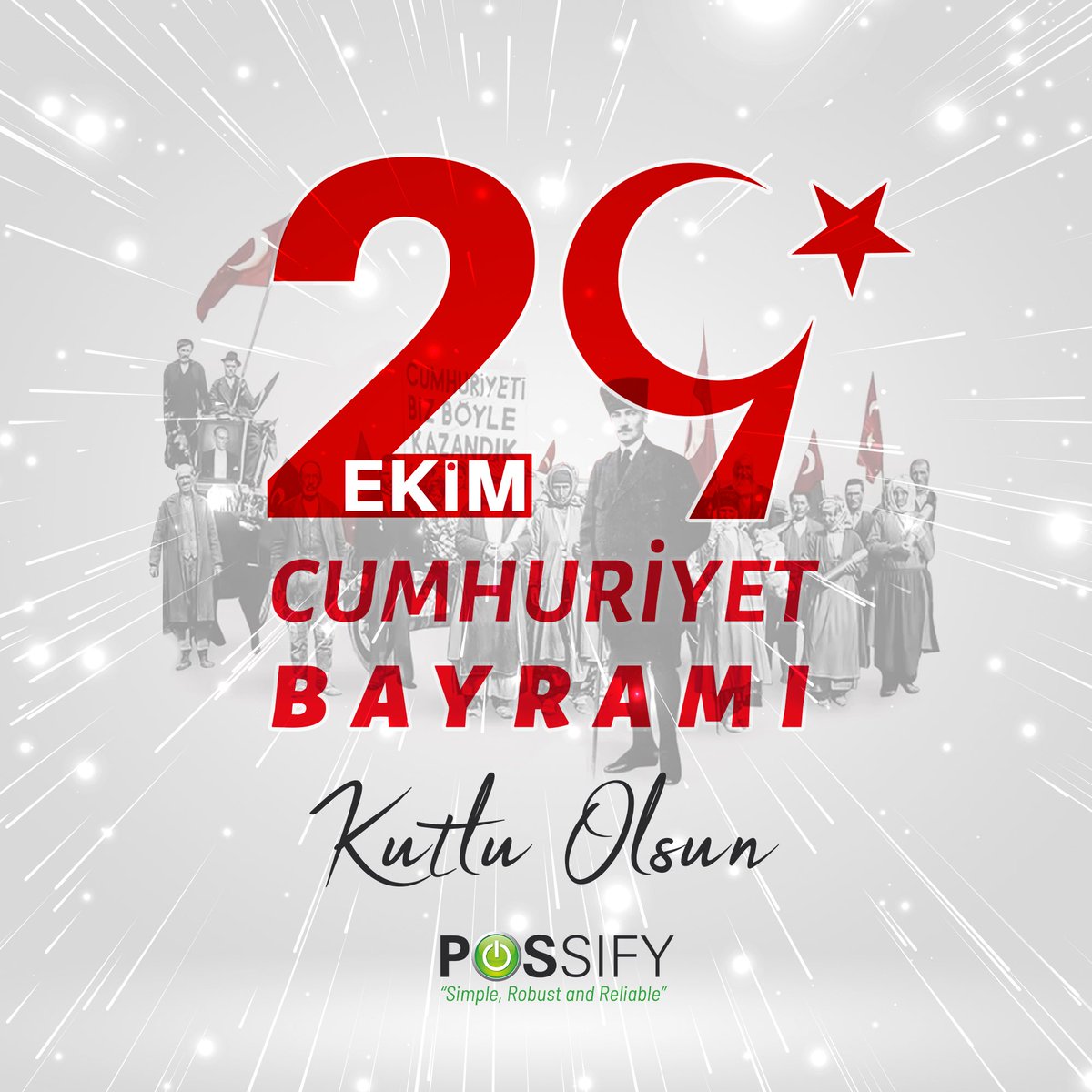 29 Ekim 1923 yılında kurulan Türkiye Cumhuriyeti’nin 99. yıl dönümü kutlu olsun.