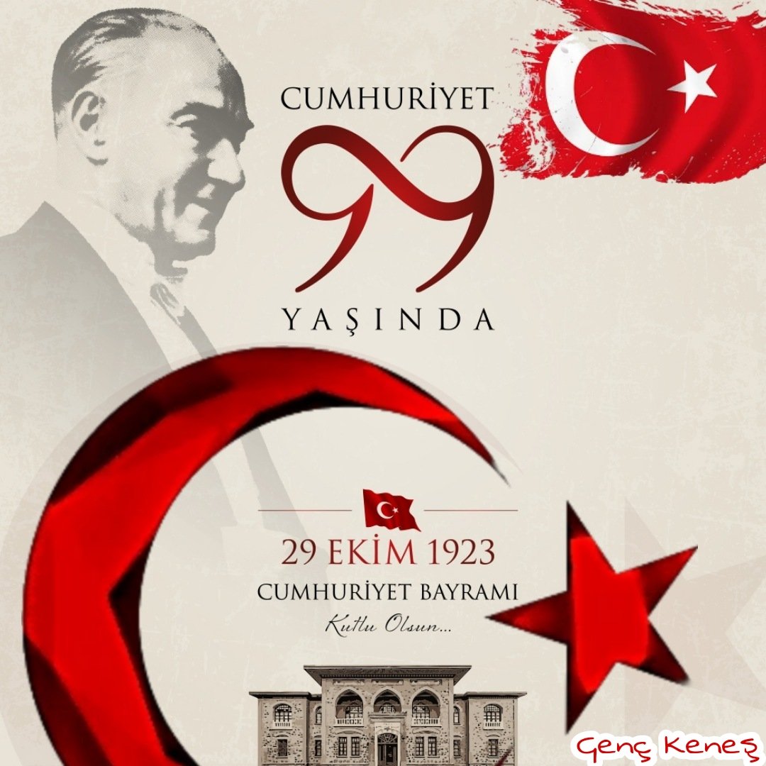 Cumhuriyetimizin 99. yılı kutlu olsun! 🇹🇷

Yaşasın Cumhuriyet! 🇹🇷

#29Ekim #CumhuriyetBayramı