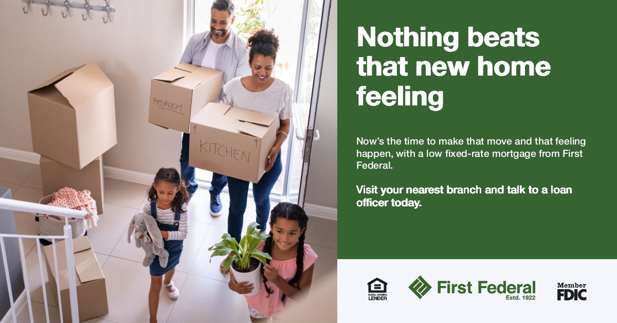 Every home is different and so is every loan. Let us help you match a dream loan to that new dream home with a range of loan options....15 and 30-year home loans, construction loans, and a first-time home buyer program. Learn more and apply online at FirstFedWeb.com.