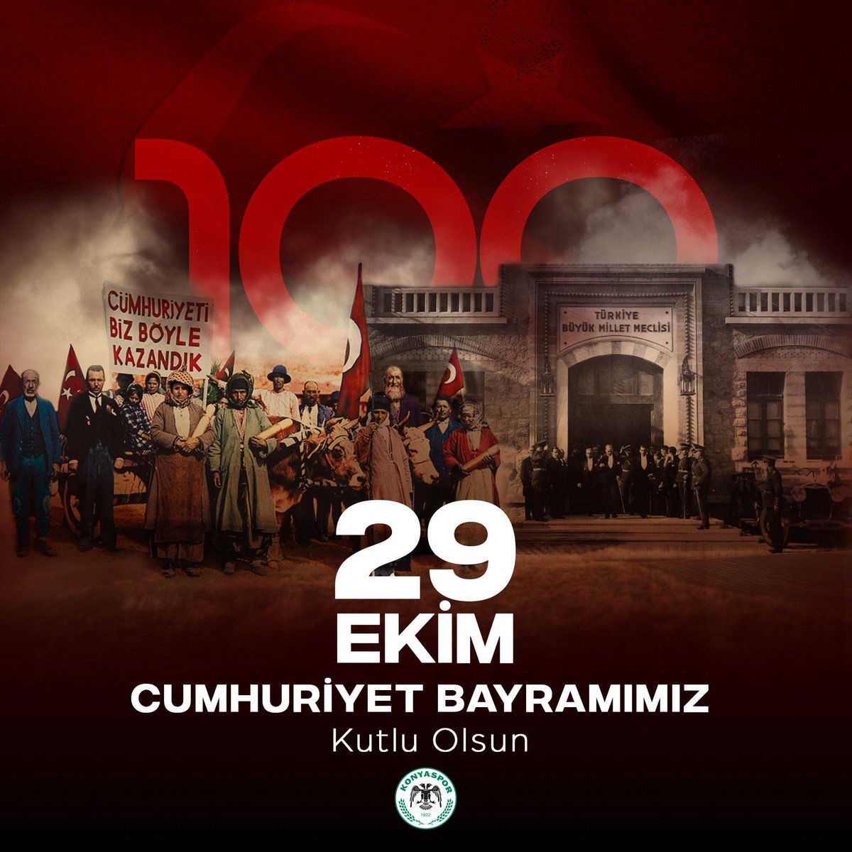 🇹🇷 "Cumhuriyeti biz kurduk, onu yükseltecek ve yaşatacak sizsiniz."

Cumhuriyetimizin 99. yıl dönümünde Gazi Mustafa Kemal Atatürk başta olmak üzere tüm şehitlerimizi rahmet ve saygıyla anıyoruz.

#29EkimCumhuriyetBayramı