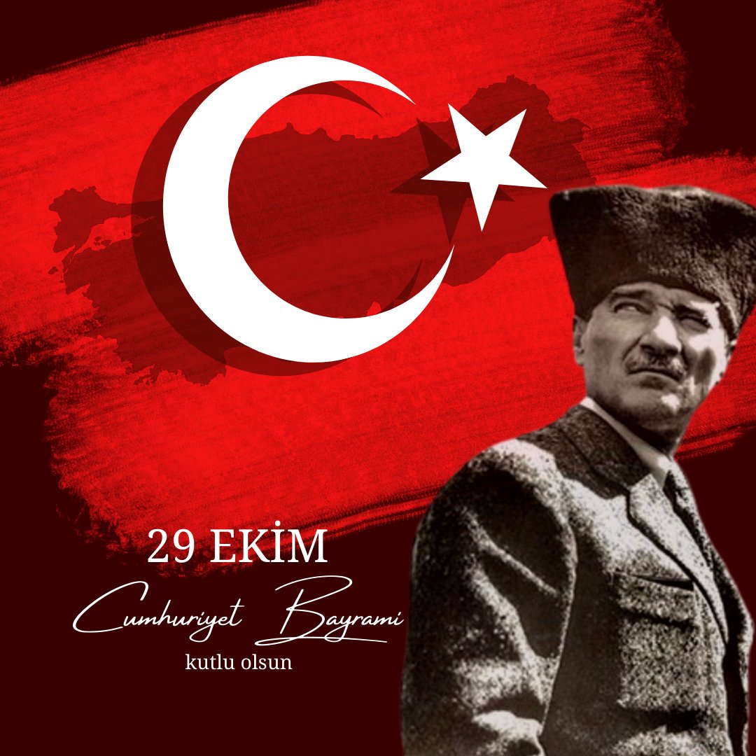 Cumhuriyetimizin 99.yılı kutlu olsun .
Nice cumhuriyet bayramı kutlamayı ALLAH cc milletimize nasibetsin.
@cumhuriyet99yasinda
