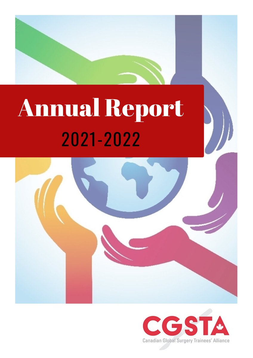 cgstaglobalsurg's tweet photo. We are excited to announce the release of our Annual report 2021-22!! Check out the highlights of incredible work by our national team and local chapters last year.
Access the link here⬇️:
https://t.co/Q9pCGIv7vL
#globalsurgery #FutureOfTheOR https://t.co/HTL76YGOCl