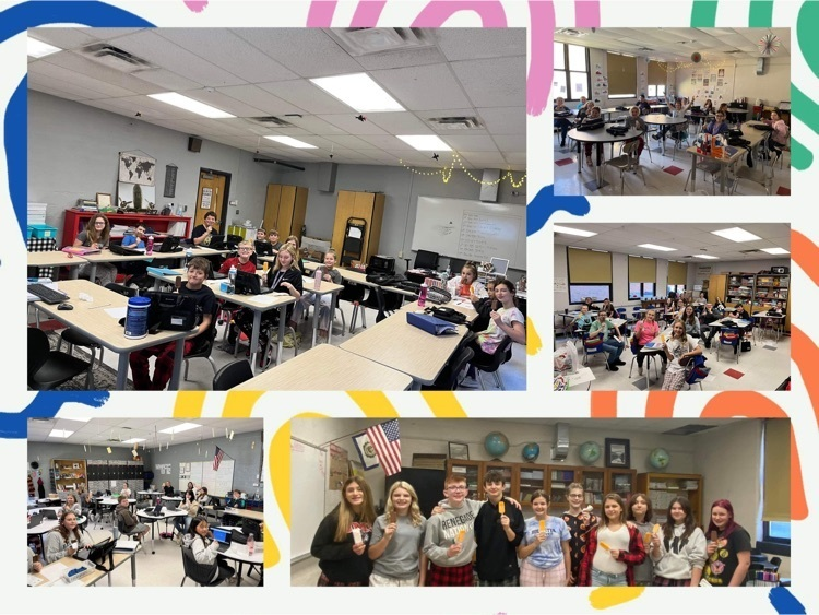 SchoolsWyoming's tweet photo. OMS students in attendance on Thursday's early release were treated to ice cream! We ❤ our Tribe!#missingschool=missing missingout #ShowcaseWyCoSchools #LoveMyWVSchool https://t.co/uZIOGiulnk