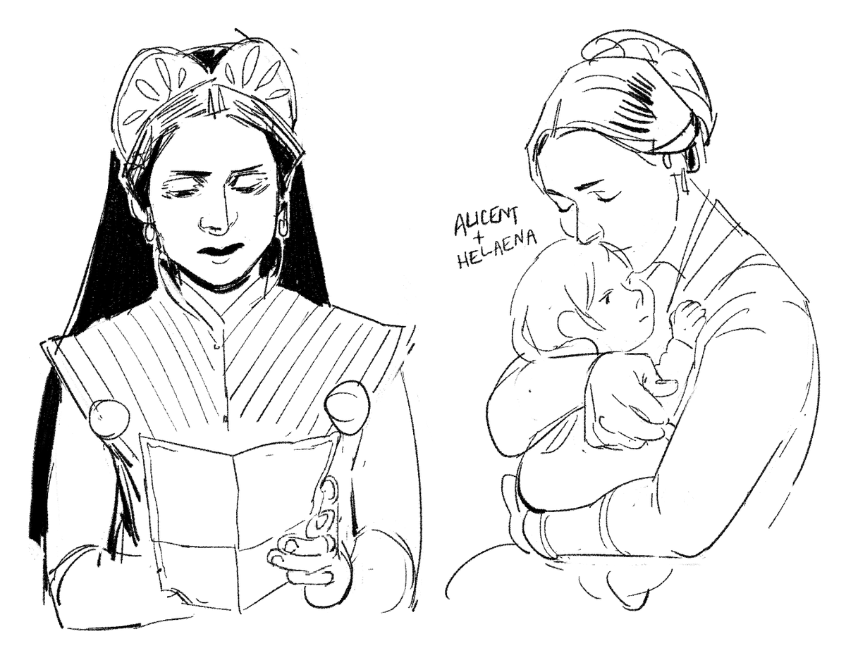 more grief sketches of her..... 