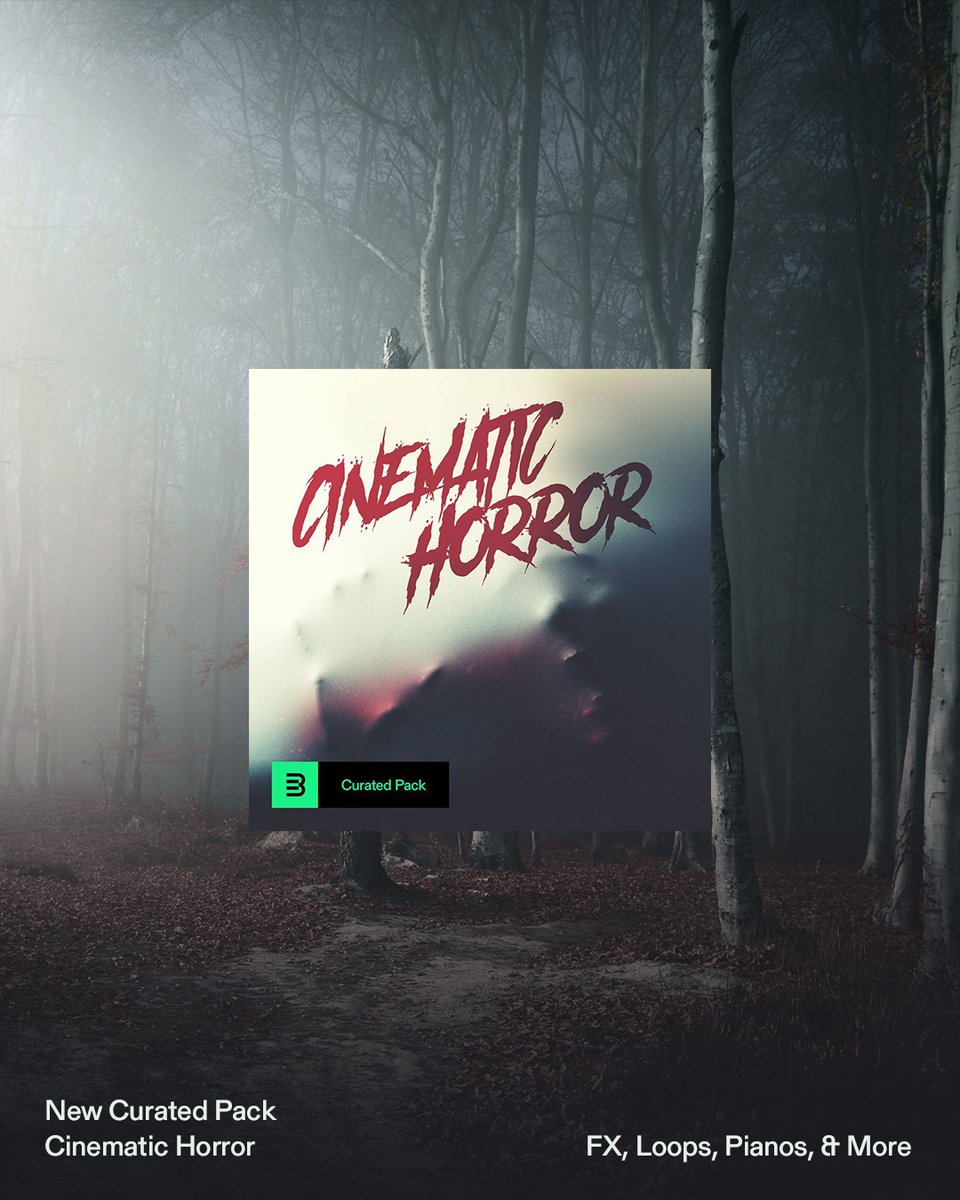 Perfect for film scores and spooky Halloween productions, here’s our latest curated pack, “Cinematic Horror!” Available now on #BPMCreate.