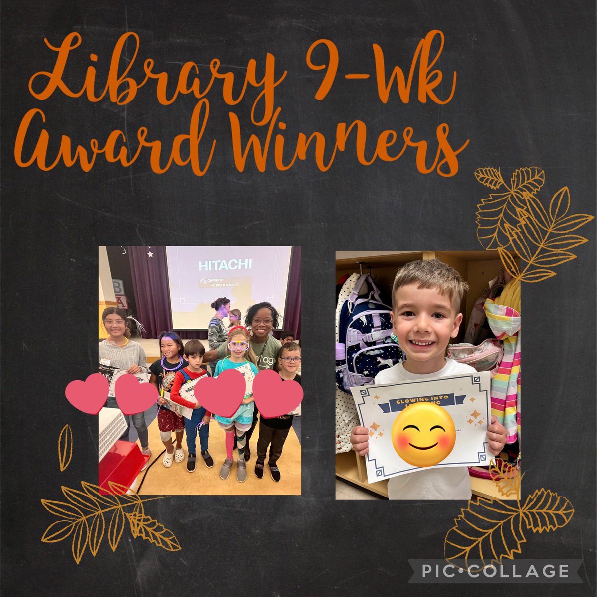 RamonaLibrarian's tweet photo. It was a GLOWING Day @SonntagElem for glow assembly time!
Congratulations to our 9 Week Winners … esp. our Library Winners! 😉😊And Congratulations to our Sonntag Teacher of the Year, Mrs. Prachyl!
❤️❤️❤️
#FISDmadetoshine
#Fisd_Libraries https://t.co/NtPlliixEV