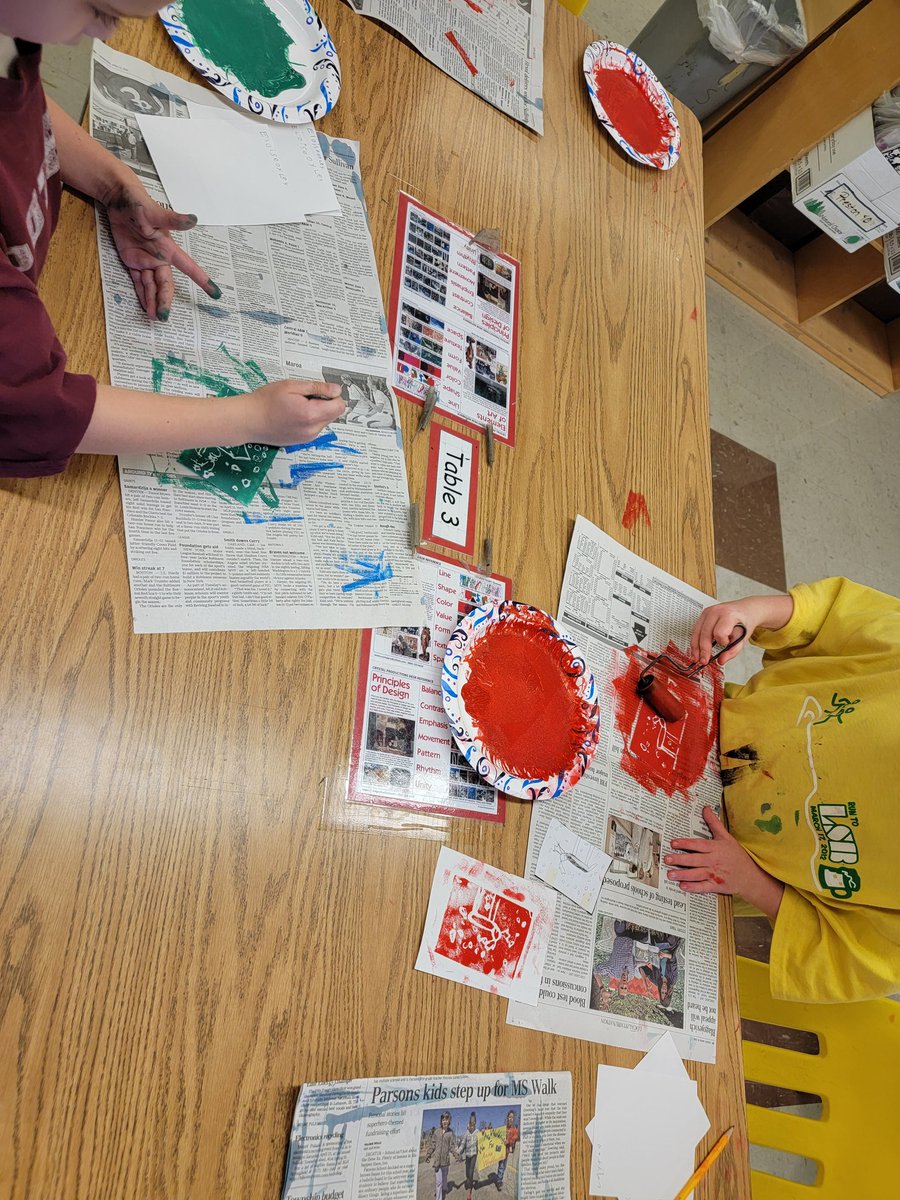 wlesart's tweet photo. 1st grade classes started printmaking this week! We discussed how these are going to take us awhile so something winter related would be a good topic. Kids have done such an awesome job with these! #wlcardpride https://t.co/fcV2Zo1YNE