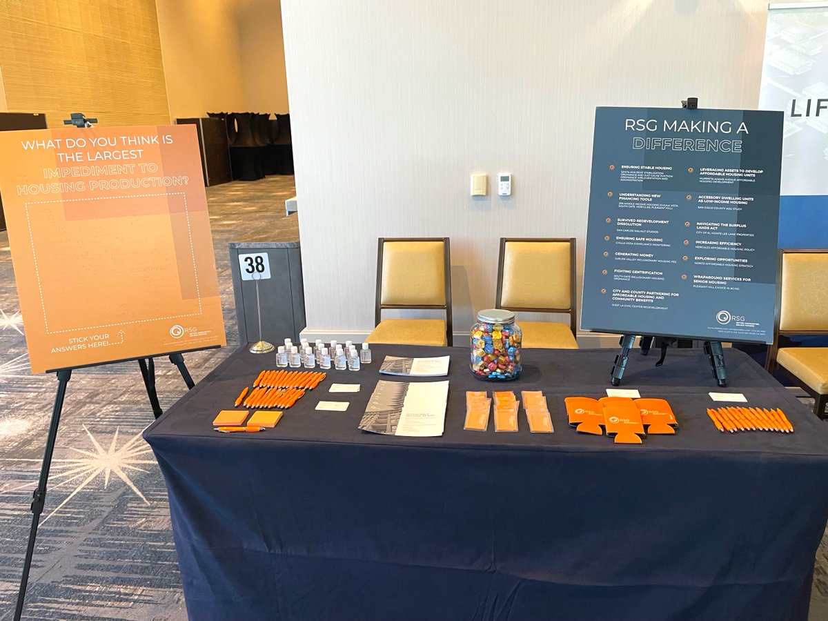 IncRsg's tweet photo. Hello @SCANPH and fellow conference attendees! Say hi to Jocelyn Sanchez at booth #38, grab some candy and RSG swag, and write a sticky note on our poster about what you think is the largest impediment to housing production.
#AffordableHousing #SCANPH #SCANPHConferenceWeek https://t.co/rP3c2MAsiI