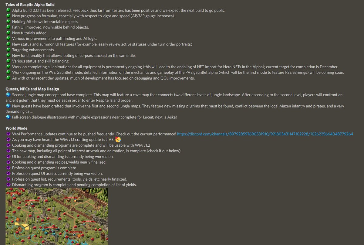Guildhall Report #47 💫 Bi-weekly Dev Update 2022/10/28 is out! 

✅ Alpha Build 0.1.1 pushed, public release imminent;
✅ PVE Gauntlet Mode development ongoing;
✅ World Mode v1.2 update incoming with cooking, dismantling, and a new map.

Full report👇