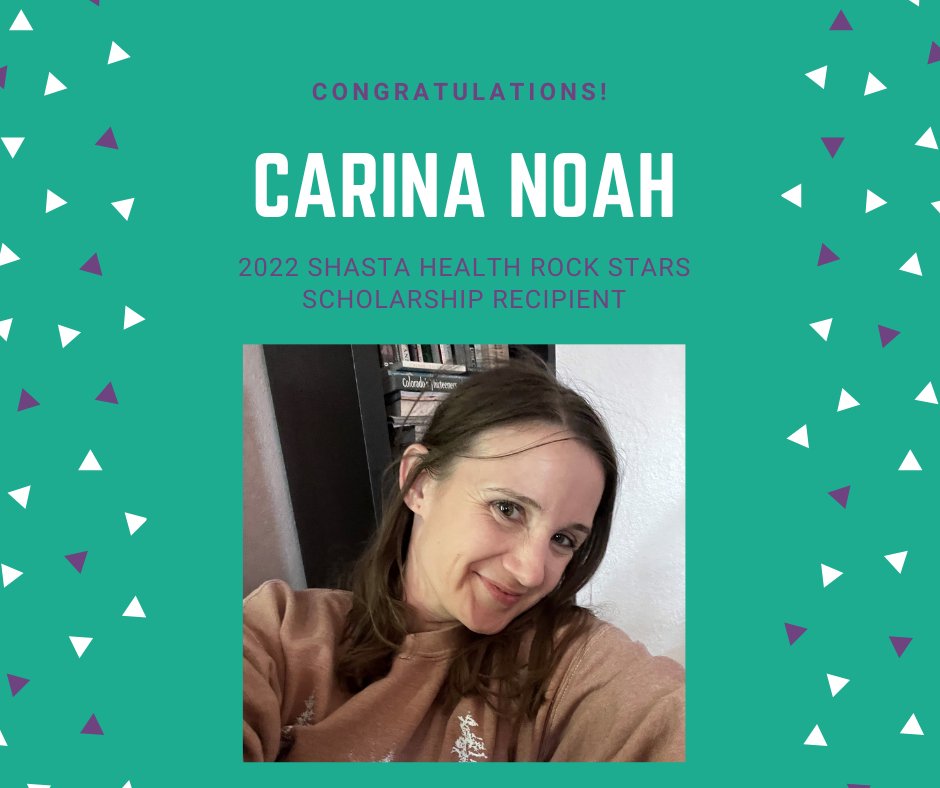 teamHANC's tweet photo. Congratulations Carina Noah, a 2022 Shasta Health Rock Stars scholarship recipient! Carina studies at @SimpsonU and is a Stellar Charter School graduate. The scholarship supports local students pursuing #healthcareers who want to work in #ShastaCounty. https://t.co/VjXkL9fMsY https://t.co/cui9HCO4aI