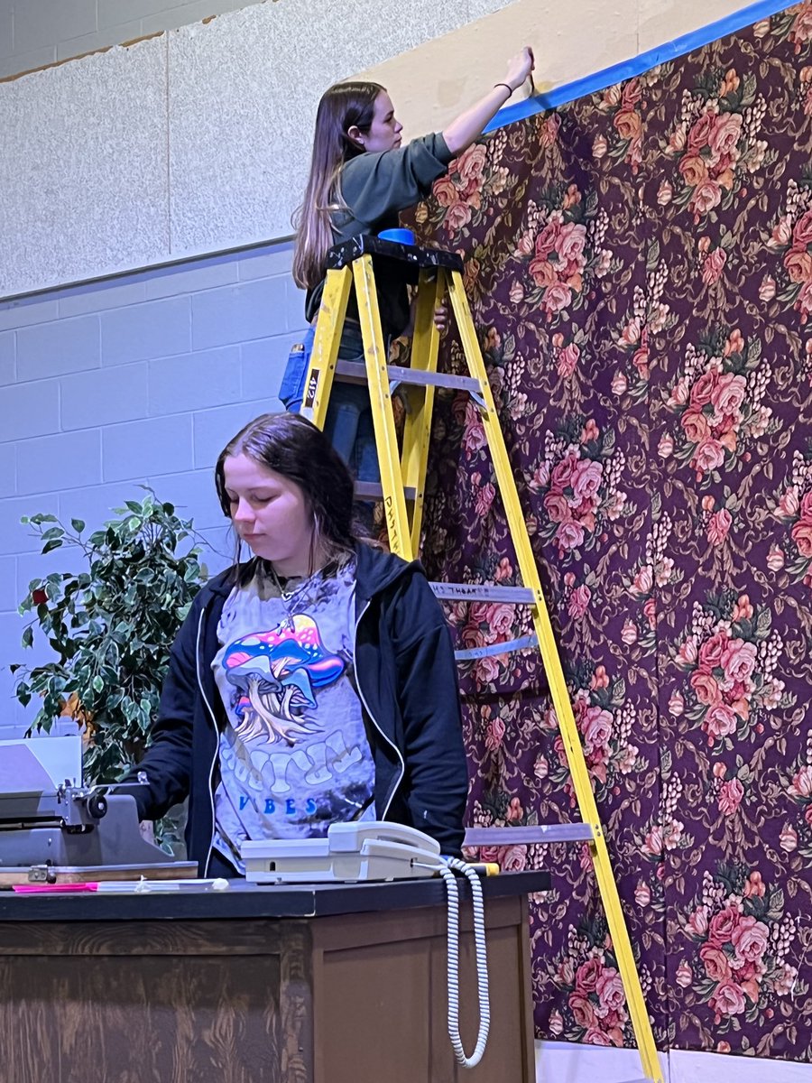 Finishing up the details on our set for FATHER OF THE BRIDE!