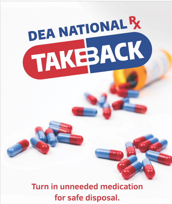 WScarecoalition's tweet photo. Tomorrow is National Drug Take Back Day. Stop by City Hall between 10am-2pm and the @WestSide_PD will be happy to take care of your unwanted and expired medications. https://t.co/nyJ8d1OqRR