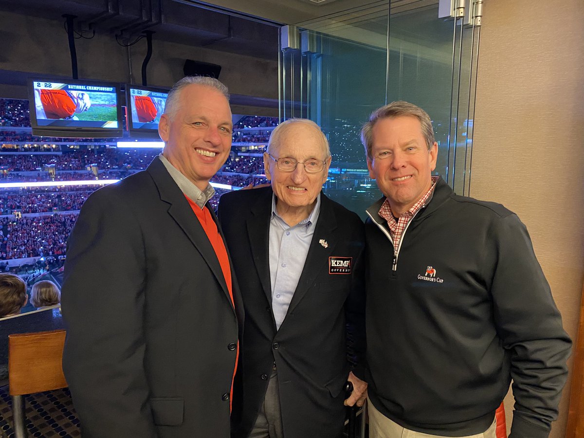 GovKemp's tweet photo. Please see our family’s statement on Coach Vince Dooley’s passing. https://t.co/suD4BdCJMb