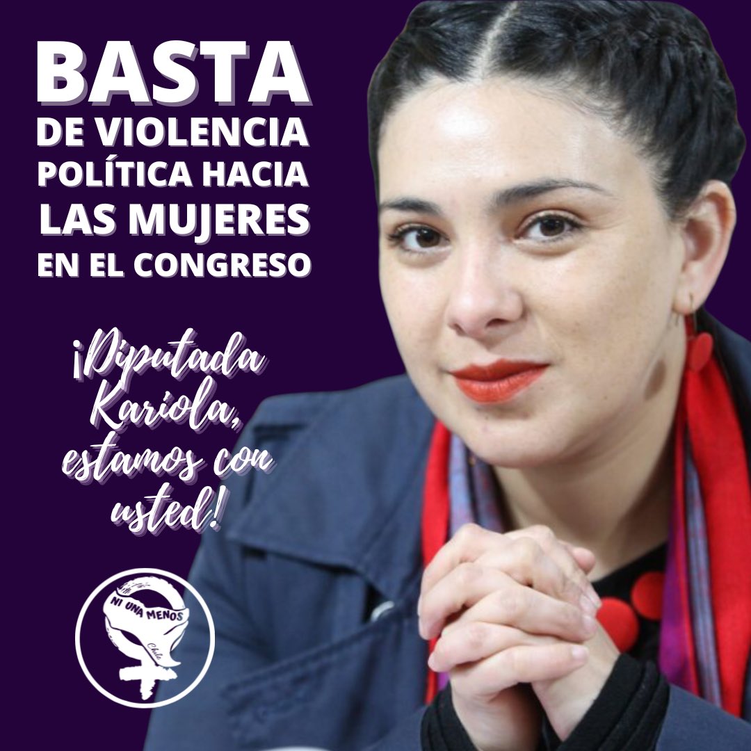 #YoEstoyConKarolCariola 
consideramos impresentable lo que está sucediendo a la diputada <a href="/KaroICariola/">Karol Cariola Aceituna del 26% 🌳 Parody</a> ya que se trata de VIOLENCIA POLÍTICA ejercida contra mujeres en el Congreso Nacional.Varios “honorables” comportándose de manera tan poco honorable.
Nosotras Estamos Con Karol!